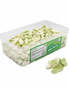 600 stk Mini Frogs - Låda med Gelégroda Godis 1,02 kg