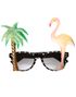 Partyglasögon "Hawaii" med flamingo