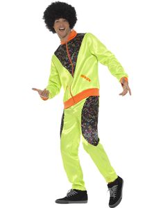 80-tals Neongrön Grilldress Kostym
