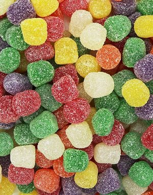 1 kg Damla Gummy Tops - Stor Pose Vingummitopper med Fruktsmak