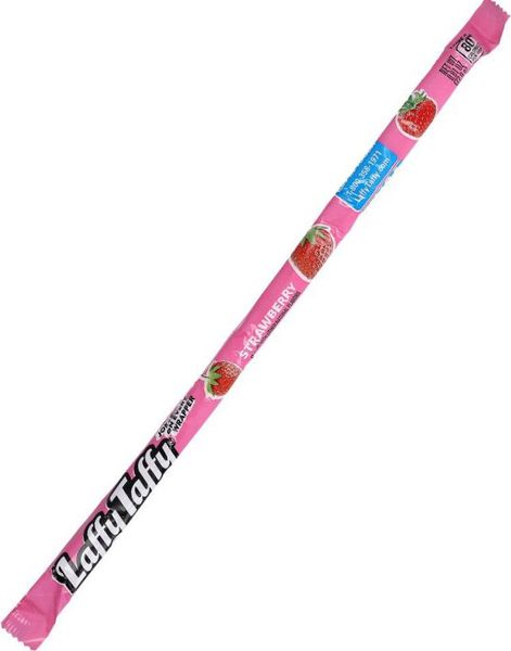 Wonka Laffy Taffy Strawberry - Karamellstang med Jordbærsmak 23 gram (USA Import)