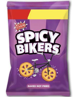 ÄT SNART PRODUKT - Spicy Bikers - Starka Majssnacks 50 Gram