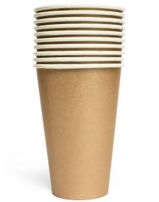 10 stk Gullfargede Pappkrus 350 ml