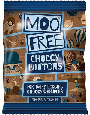 Moo Free Original Choccy Buttons - Veganska Chokladknappar 25 gram