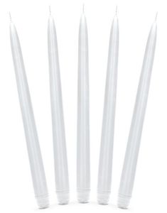 10 stk Vita Kronljus 24 cm