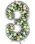 "3" Nummerramme til Ballonger 78x130 cm