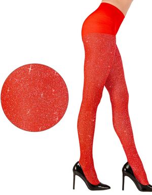Strumpbyxor med Glitter – Röda