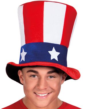 Uncle Sam – Höghatt med USA Flagg