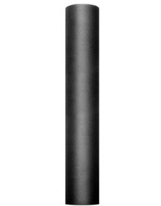 SVART Bordslöpare i Tyll 30 cm x 9 meter