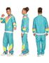 Neon Rosa 80-talls Grilldress med Lommer til Mann