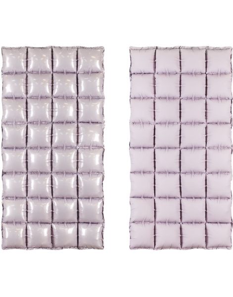 Tosidig Lavendel Matt/Glossy Ombre Waffle Folie Ballong for Backdrop/Bakgrunn 55x110 cm