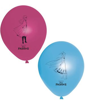 8 stk 27 cm Rosa och Blå Latexballonger - Frost 2 - Disney Frozen 2