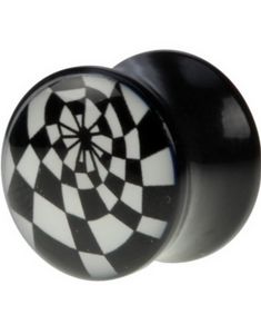 Giddy Pattern - Svart Piercing Plugg