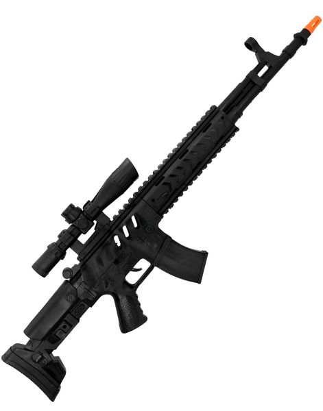 SWAT-Gevär med Ljud - 68 cm Kostymtillbehör