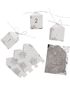 24 st Snowflake adventslådor / julkalender med Silvertråd och Stickers
