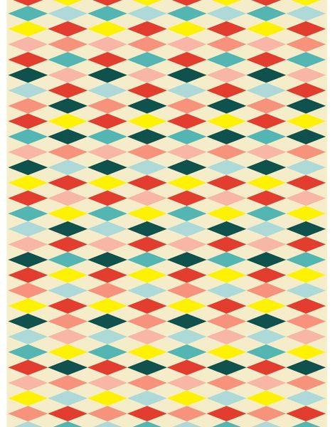 Papirduk Sirkus Diamant Mønster 120x180 cm - Circus Party