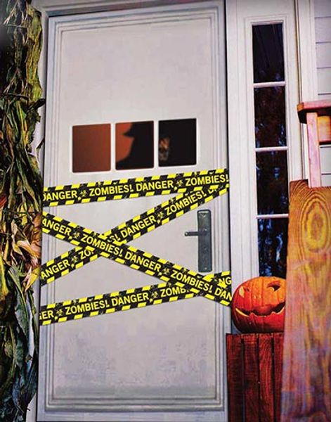 Danger! Zombies - Avspärrningsband i Plast 6 meter