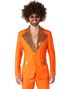 Orange Disco Dress med Gulldetaljer - Suitmeister - X-Large