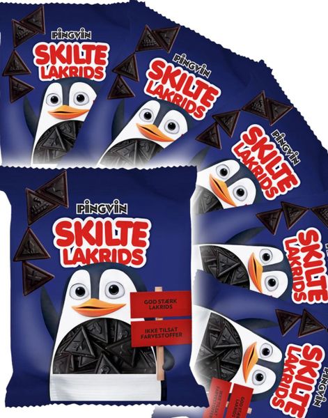 30 st Pingvin Skilte Lakrits - Godisskylt Med Stark Salt Lakritssmak - Hel Låda 3,3 kg