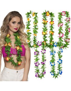 20 styck Vackra Tropiska Hawaii Kransar i Olika Färger