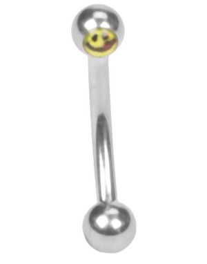 Smily with Tongue - 1.2 mm x 8 mm Ögonbrynspiercing