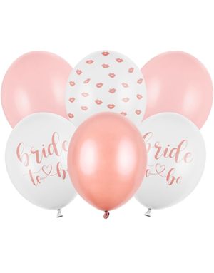 6 stk 30 cm Ballonger - Bride to Be Ballongbukett