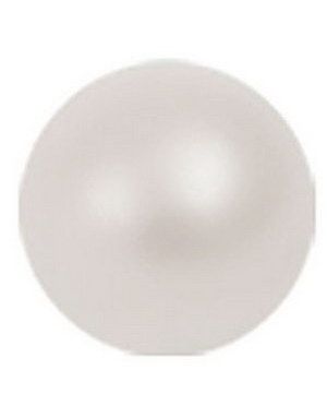 Pearl Fashion White - 3 mm Akrylkula till 1,2 mm stång