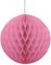 Rosa Honeycomb Ball VELG STØRRELSE 10-40 cm