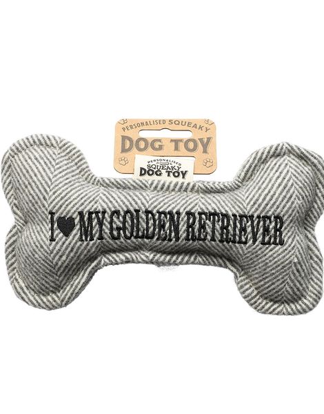 I Love My Golden Retriver - Leksak För Hund Med Ljud - 20 cm