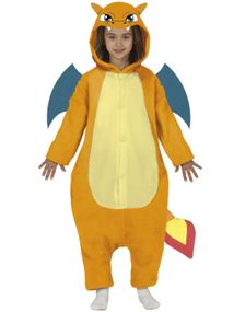 Charizard Inspirert Kigurumi Kostyme til Barn