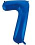 JUMBO Royal Blå Sifferballonger 0-9 - 86 cm