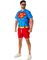 Superman Skjorta Med Kappa Och Shorts Till Herr - Suitmeister