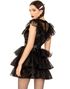 Svart Raving Rebel Kostyme Sett - 3 Deler