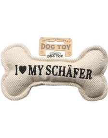 I Love My Schäfer - Leksak För Hund Med Ljud - 20 cm