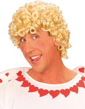 Cupid Love - Blond Lockig Kort Peruk