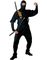 Svart Ninjakostym med Mask