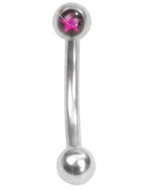 Pink Star - 1.2 x 8 mm Ögonbrynspiercing