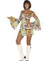 70 Talls Disco Girl Rutete Kostymekjole - Medium