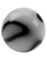 Marble Ball - Vit Akrylkula