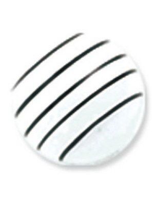 Black Stripes - Vit Akrylkula