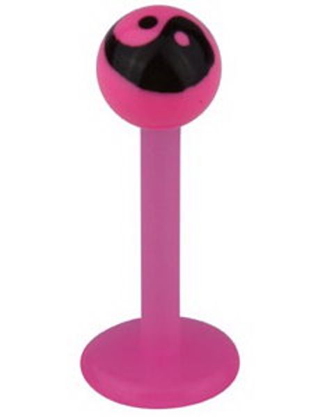 Yin Yang Labret - Rosa/Svart