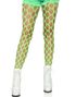 Neon Grønn 80-talls Tights m/ Store Ruter
