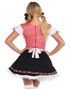 Svart och Röd Oktoberfestdräkt (Dam) 
