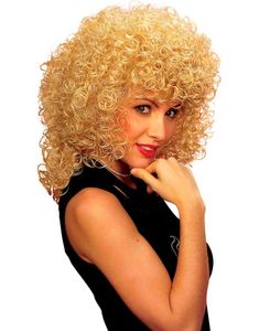 Stor Lockig Lyxperuk - Blond