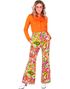 Blomstrete Hippie Kostymebukse til Dame - Large/X-Large