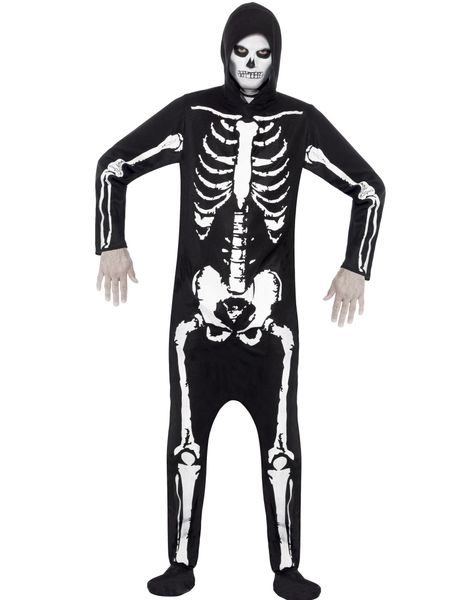 Skelett Kigurumi Kostym till Man