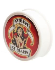 Donna Pin-up Girl - Vit Piercing Plugg