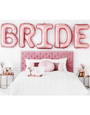 Bride - Roseullfarget Folieballonger 280x86 cm