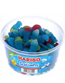 150 st Haribo Smurfar - Låda Med Smurfformad Vingummi 1,35 Kg