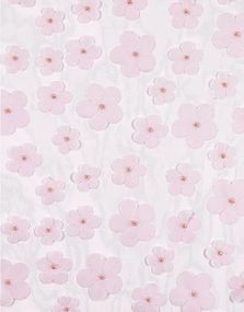 Rosa Blomstrete Bordløper 26x500 cm